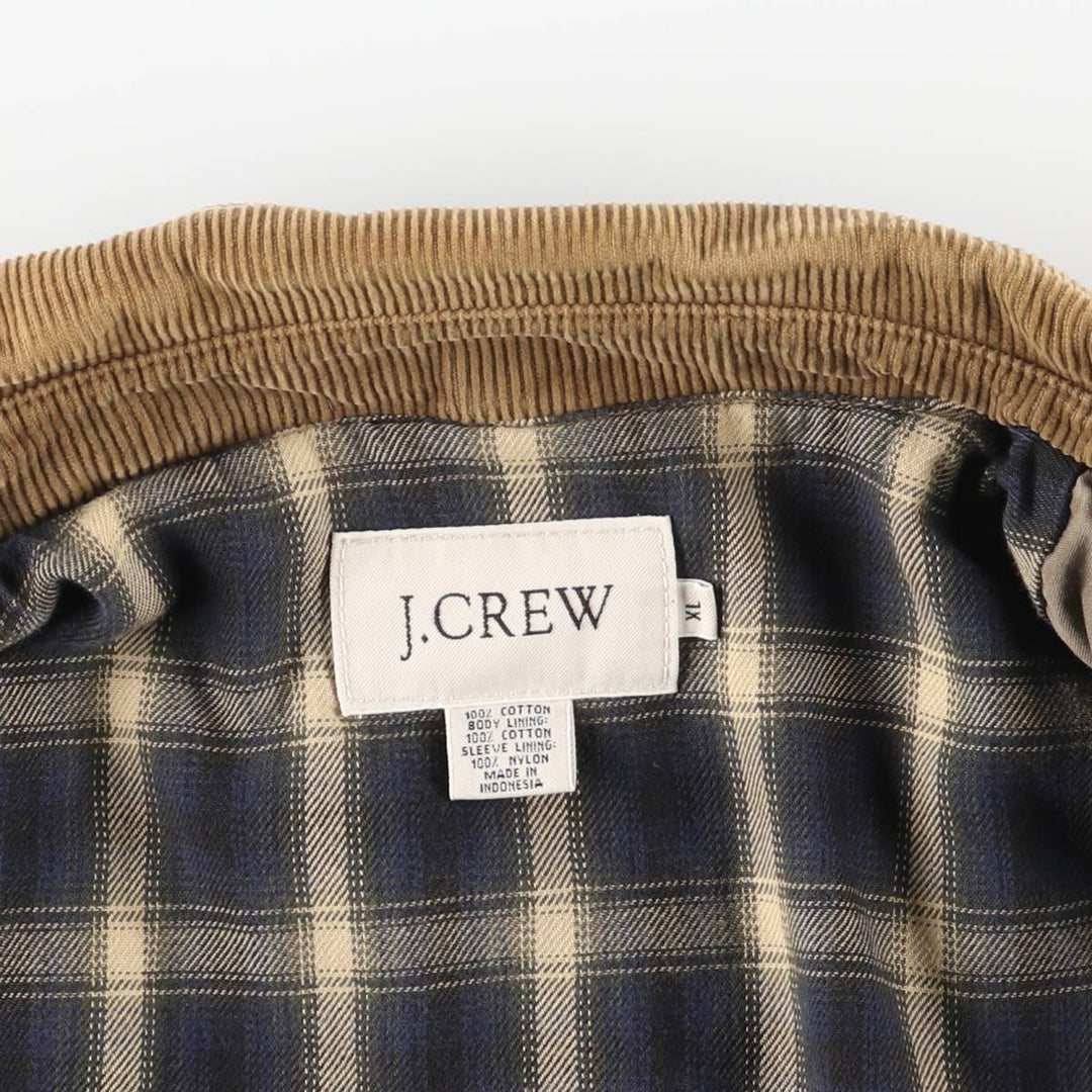 90'S J.Crew Hunting Jacket, Men's Size XL (approx.) cotton Beige type Vintage Second Hand