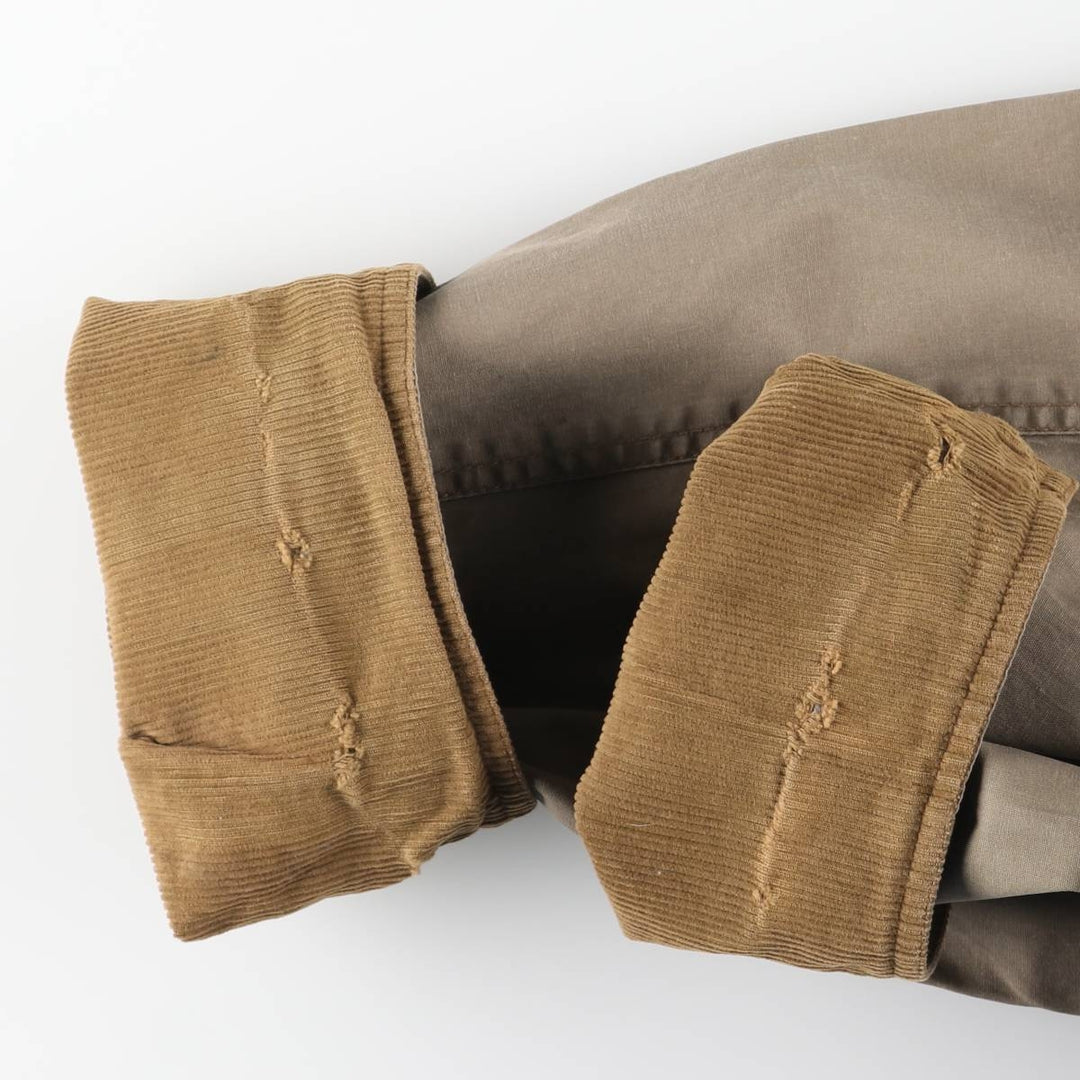 90'S J.Crew Hunting Jacket, Men's Size XL (approx.) cotton Beige type Vintage Second Hand