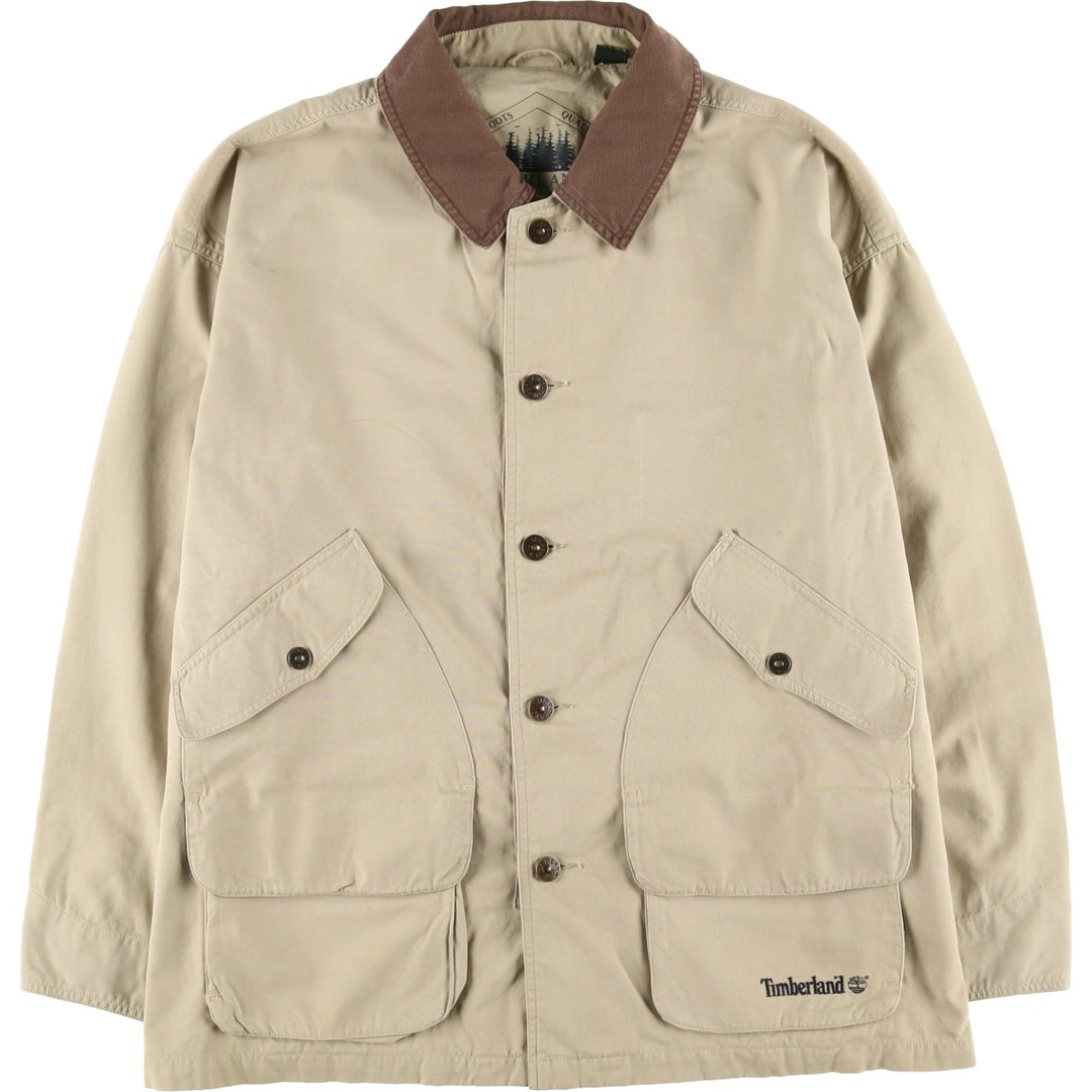 1990'S Timberland Weathergear Rugged Wear Hunting Jacket, Men's Size XL (approx.), Vintage cotton Beige type Vintage Second Hand