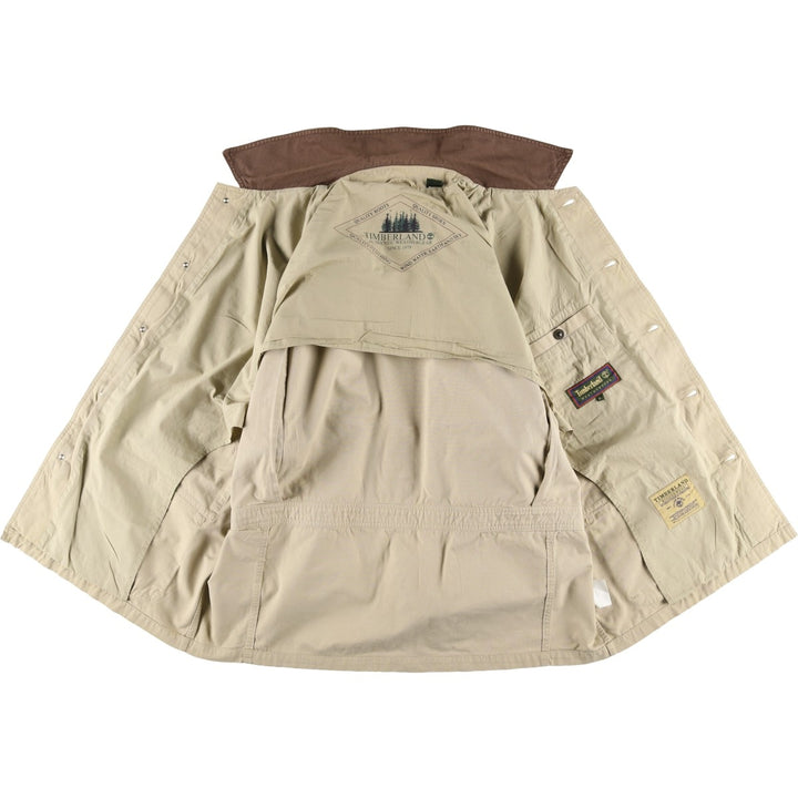 1990'S Timberland Weathergear Rugged Wear Hunting Jacket, Men's Size XL (approx.), Vintage cotton Beige type Vintage Second Hand