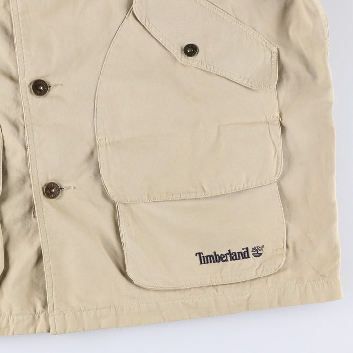 1990'S Timberland Weathergear Rugged Wear Hunting Jacket, Men's Size XL (approx.), Vintage cotton Beige type Vintage Second Hand
