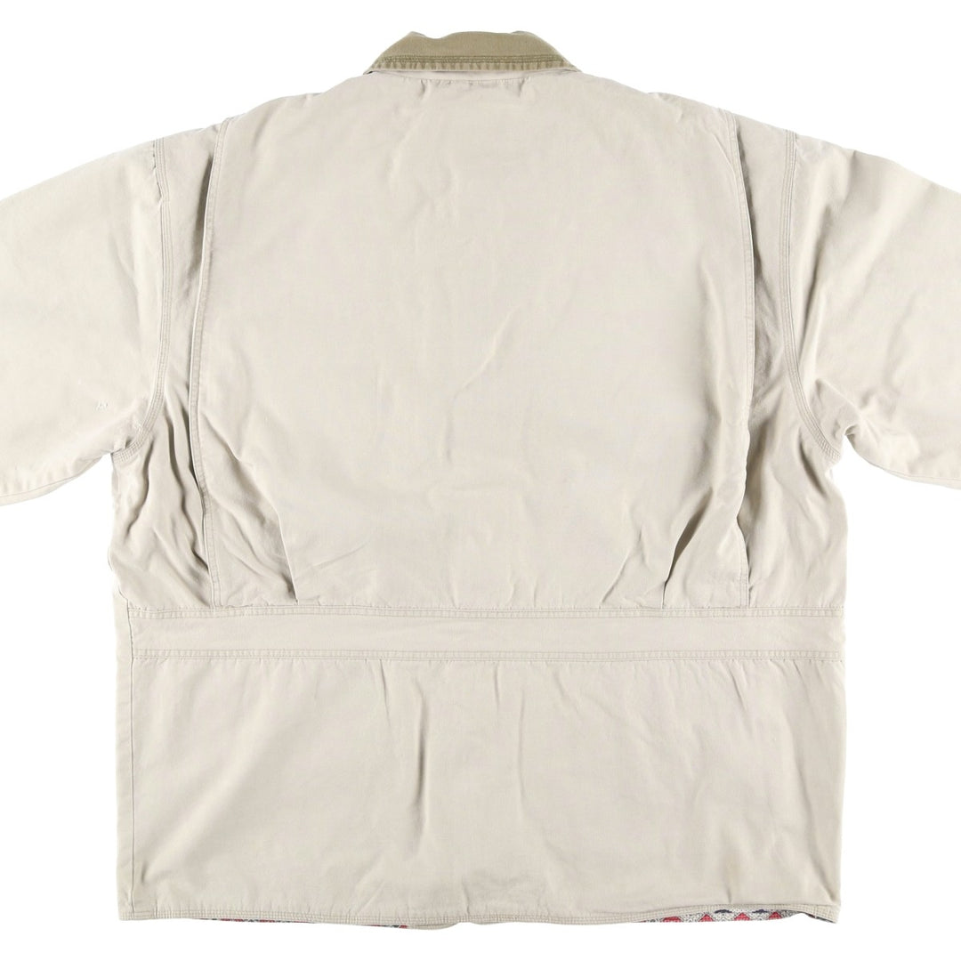 1990'S Woolrich Hunting Jacket, Men's Size XL (approx.), Vintage cotton unbleached Vintage Second Hand
