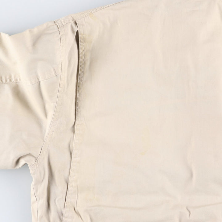 90'S J.Crew Vintage Hunting Jacket, Men's Size Medium cotton unbleached Vintage Second Hand