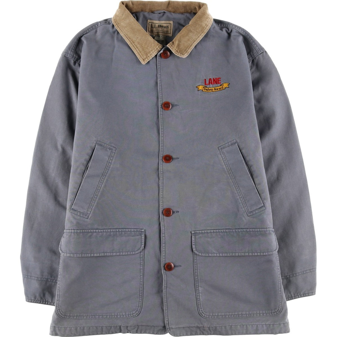 90s-00'S LLBean Duck Hunting Jacket, Men's Size L, Vintage cotton gray type Vintage Second Hand