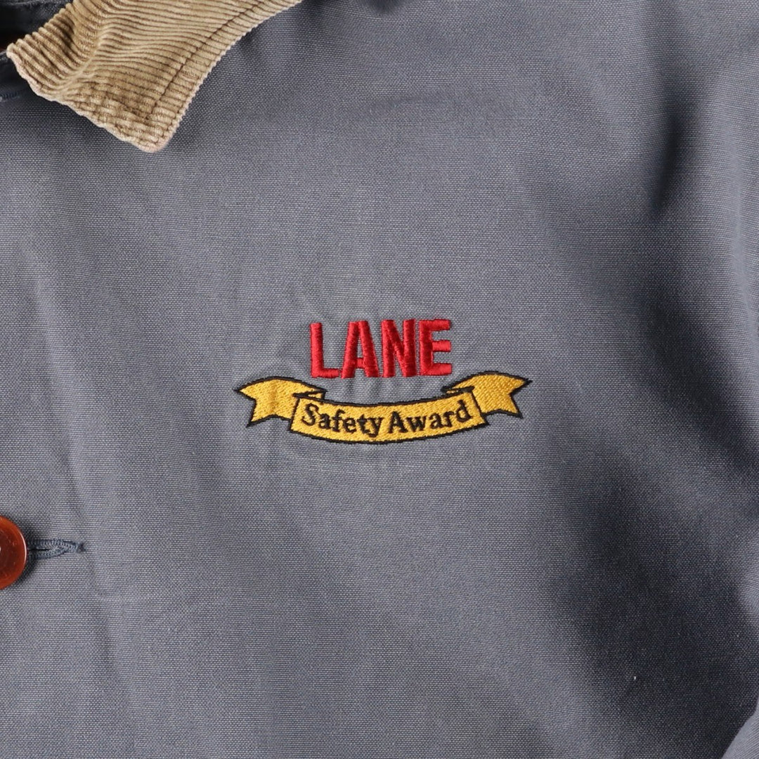 90s-00'S LLBean Duck Hunting Jacket, Men's Size L, Vintage cotton gray type Vintage Second Hand
