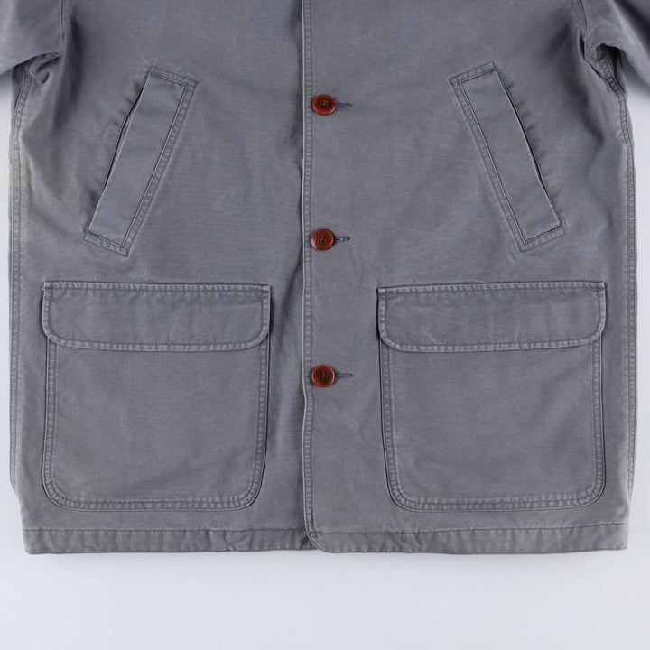 90s-00'S LLBean Duck Hunting Jacket, Men's Size L, Vintage cotton gray type Vintage Second Hand