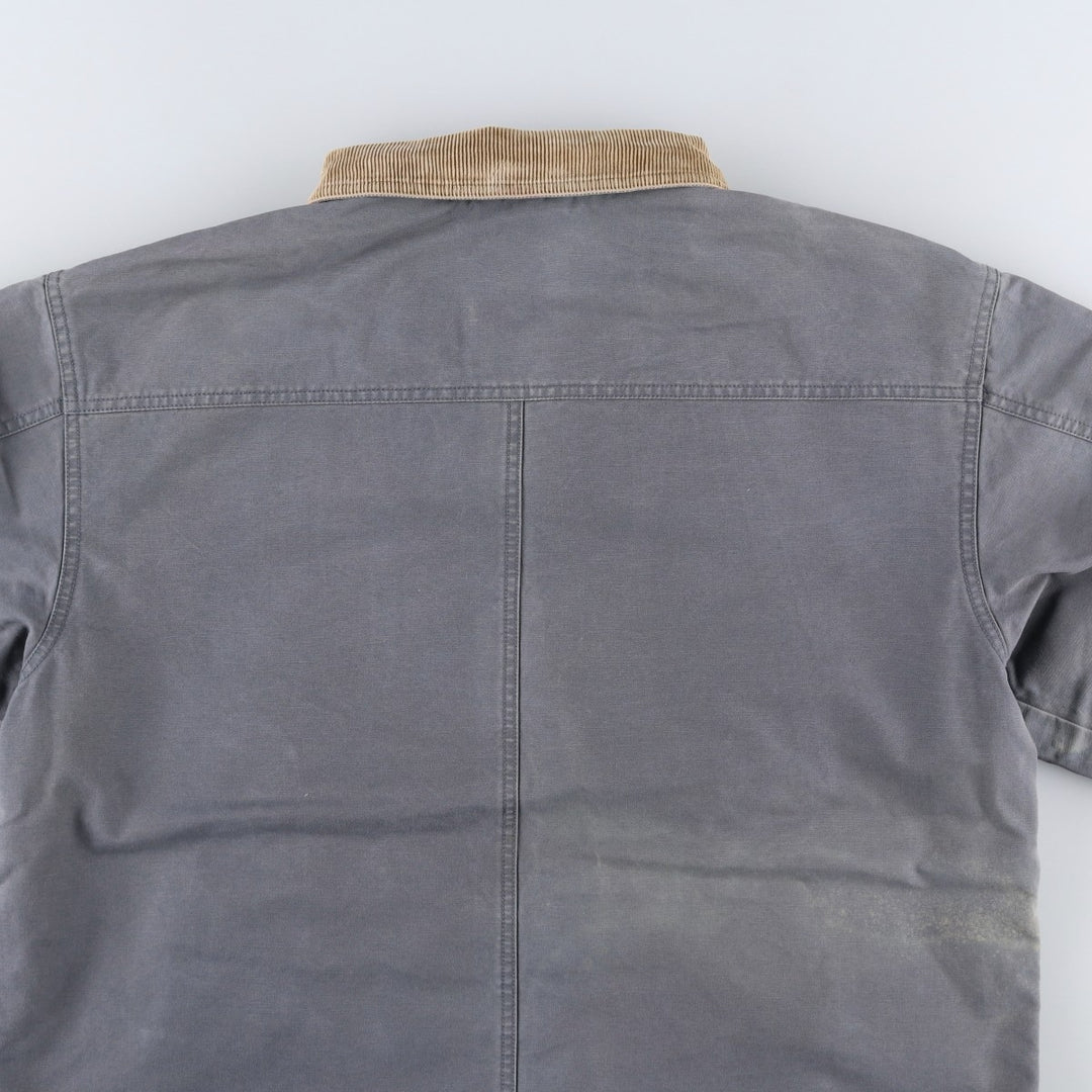 90s-00'S LLBean Duck Hunting Jacket, Men's Size L, Vintage cotton gray type Vintage Second Hand
