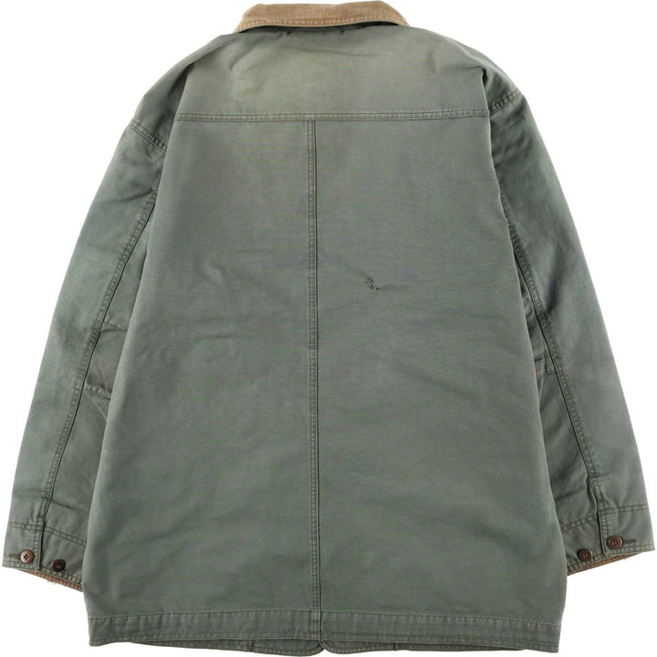 90s-00'S LLBean Hunting Jacket, Men's Size L (approx.), Vintage cotton Khaki type Vintage Second Hand