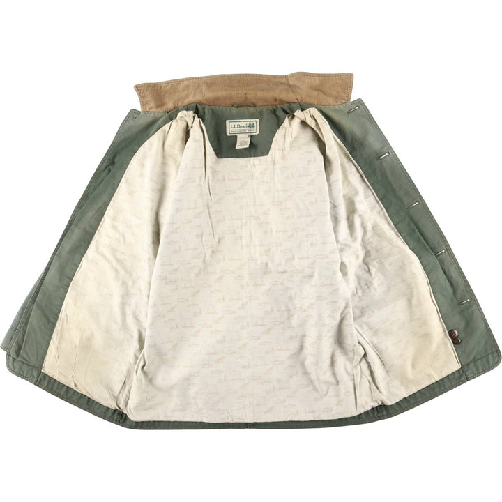 90s-00'S LLBean Hunting Jacket, Men's Size L (approx.), Vintage cotton Khaki type Vintage Second Hand