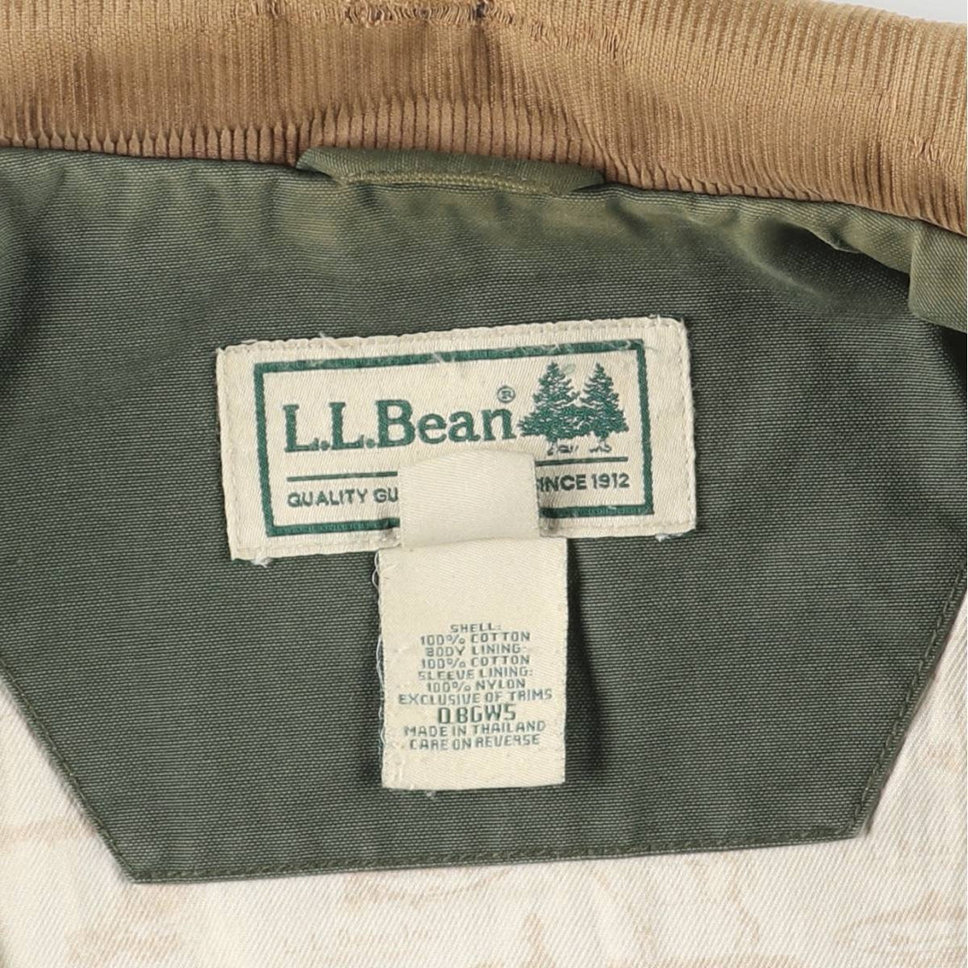 90s-00'S LLBean Hunting Jacket, Men's Size L (approx.), Vintage cotton Khaki type Vintage Second Hand