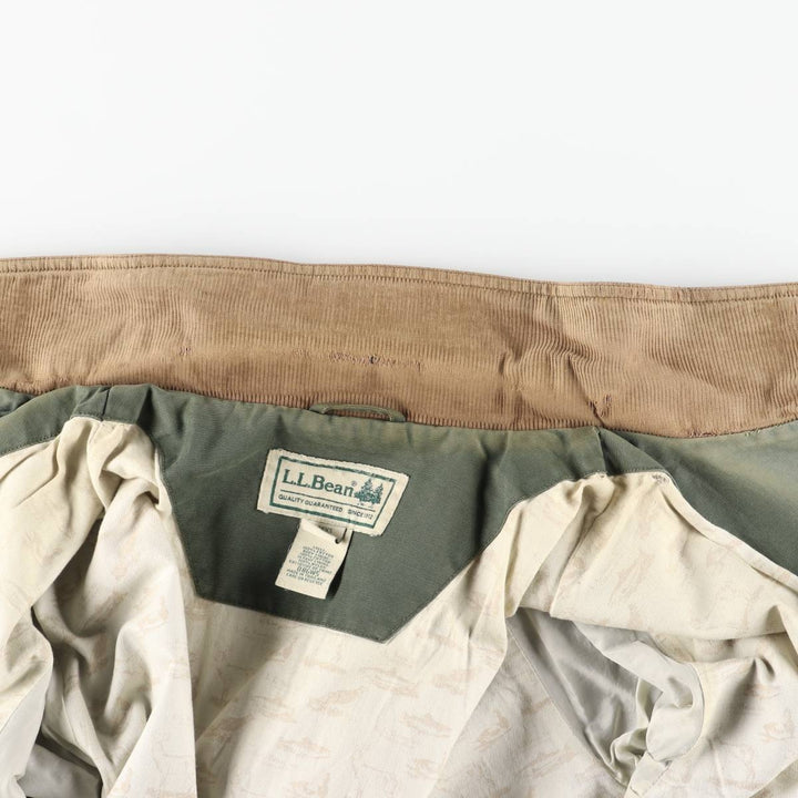 90s-00'S LLBean Hunting Jacket, Men's Size L (approx.), Vintage cotton Khaki type Vintage Second Hand