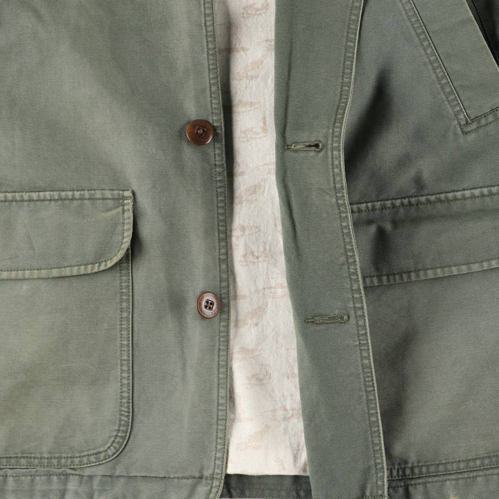 90s-00'S LLBean Hunting Jacket, Men's Size L (approx.), Vintage cotton Khaki type Vintage Second Hand