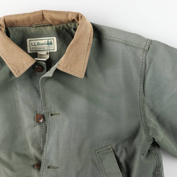 90s-00'S LLBean Hunting Jacket, Men's Size L (approx.), Vintage cotton Khaki type Vintage Second Hand