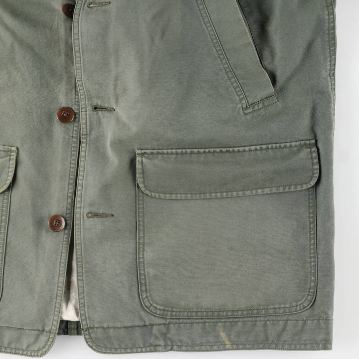 90s-00'S LLBean Hunting Jacket, Men's Size L (approx.), Vintage cotton Khaki type Vintage Second Hand