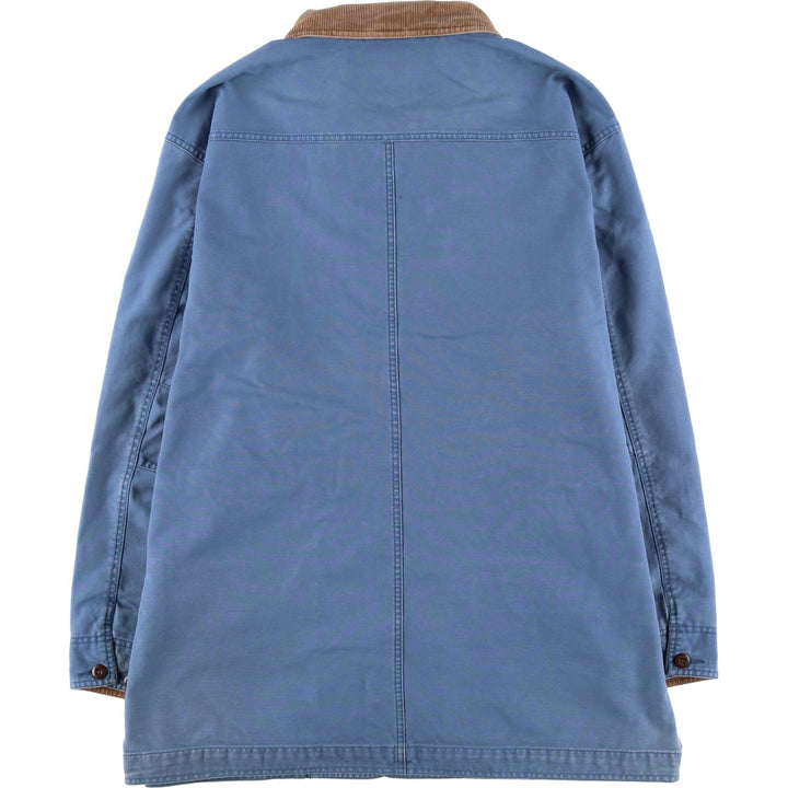 90s-00'S LLBean Duck Hunting Jacket, Men's XL equivalent, Vintage cotton navy blue type Vintage Second Hand
