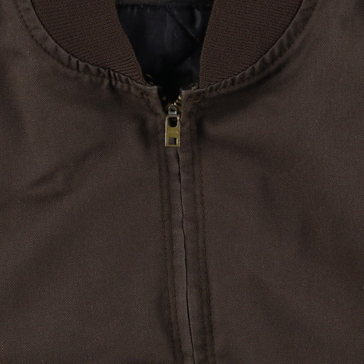 70s-80'S Red Kap Work Blouson, Made in USA, Men's XL equivalent, Vintage polyester brown type Vintage Second Hand