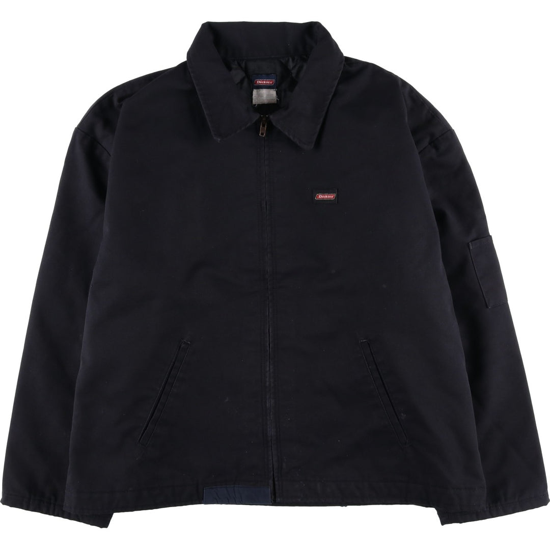 Dickies Eisenhower Jacket, padded work jacket, men's size XXL. polyester black type Vintage Second Hand
