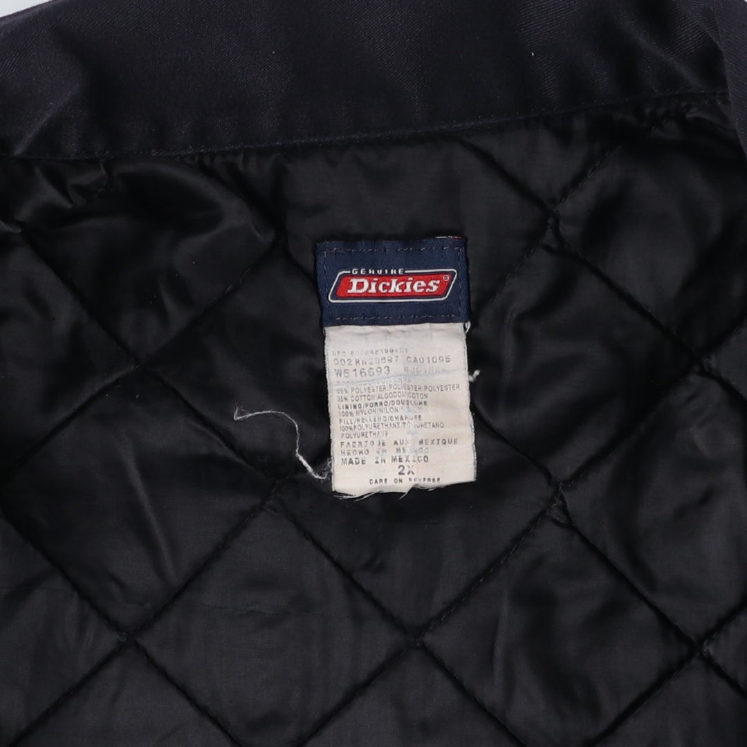 Dickies Eisenhower Jacket, padded work jacket, men's size XXL. polyester black type Vintage Second Hand