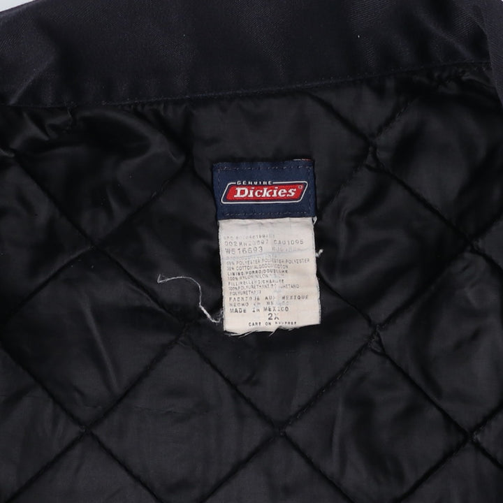 Dickies Eisenhower Jacket, padded work jacket, men's size XXL. polyester black type Vintage Second Hand