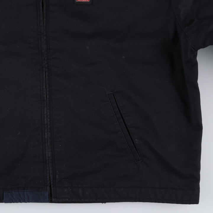 Dickies Eisenhower Jacket, padded work jacket, men's size XXL. polyester black type Vintage Second Hand