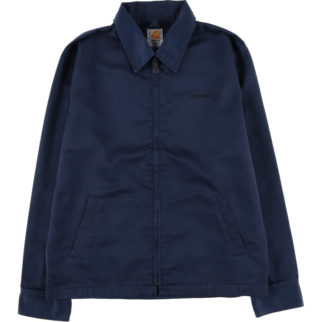 Carhartt work jacket, men's size M (approx.) polyester navy blue type Vintage Second Hand