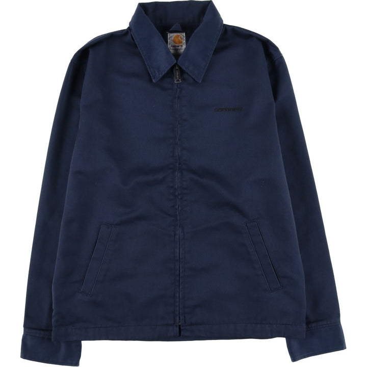 Carhartt work jacket, men's size M (approx.) polyester navy blue type Vintage Second Hand