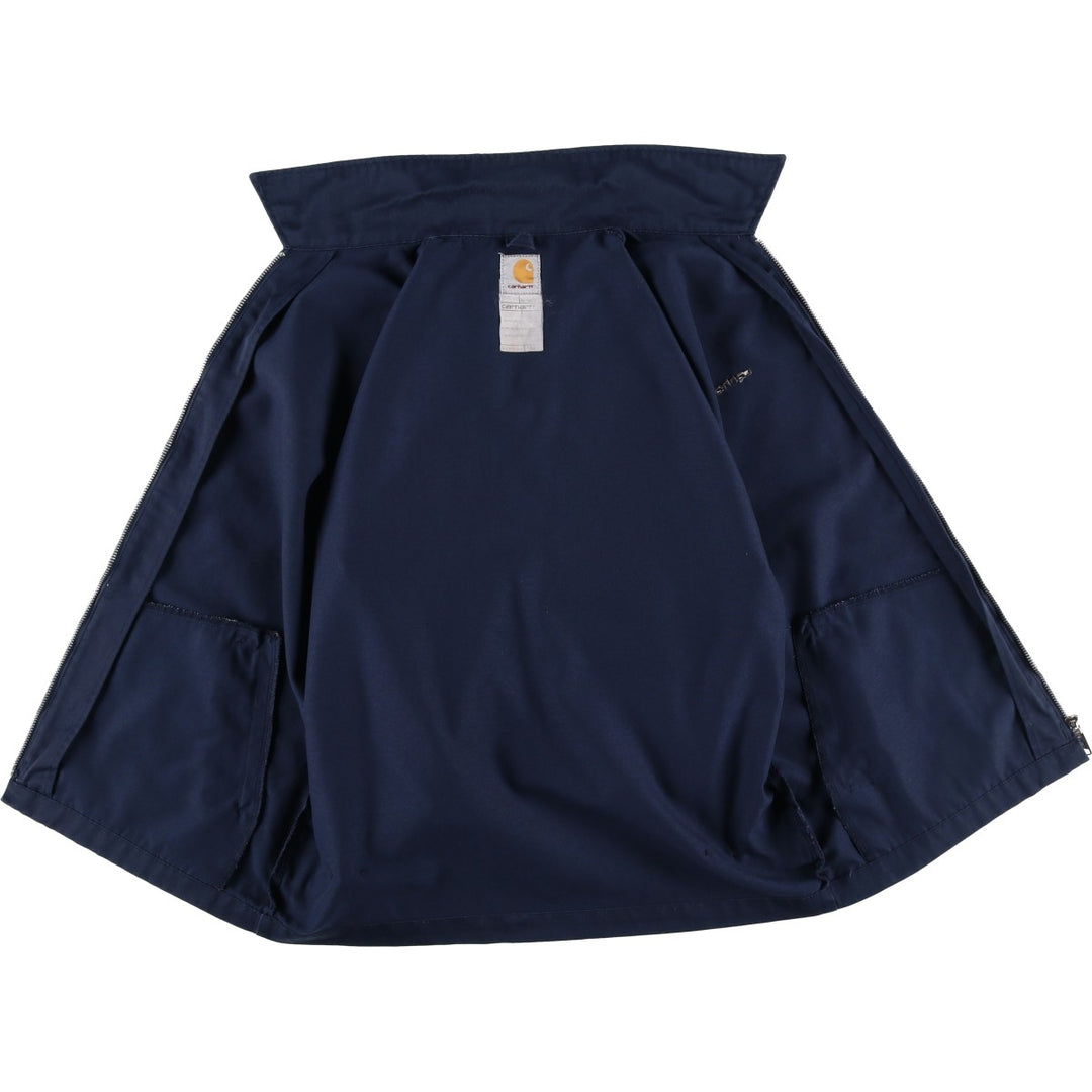 Carhartt work jacket, men's size M (approx.) polyester navy blue type Vintage Second Hand