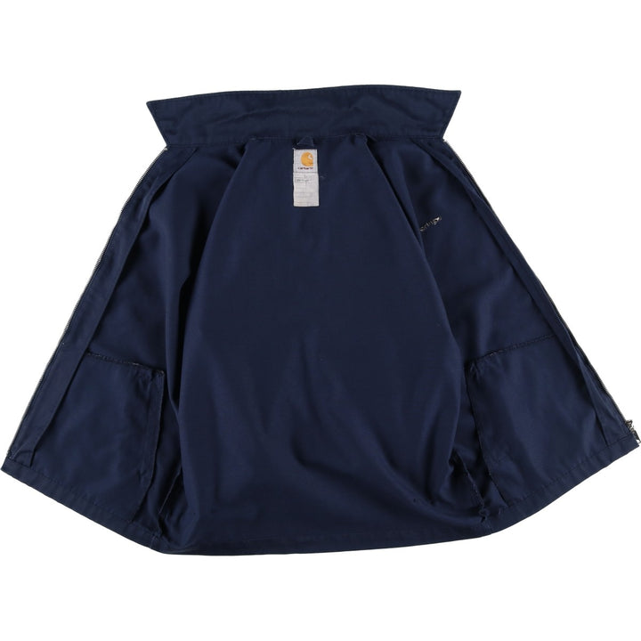Carhartt work jacket, men's size M (approx.) polyester navy blue type Vintage Second Hand