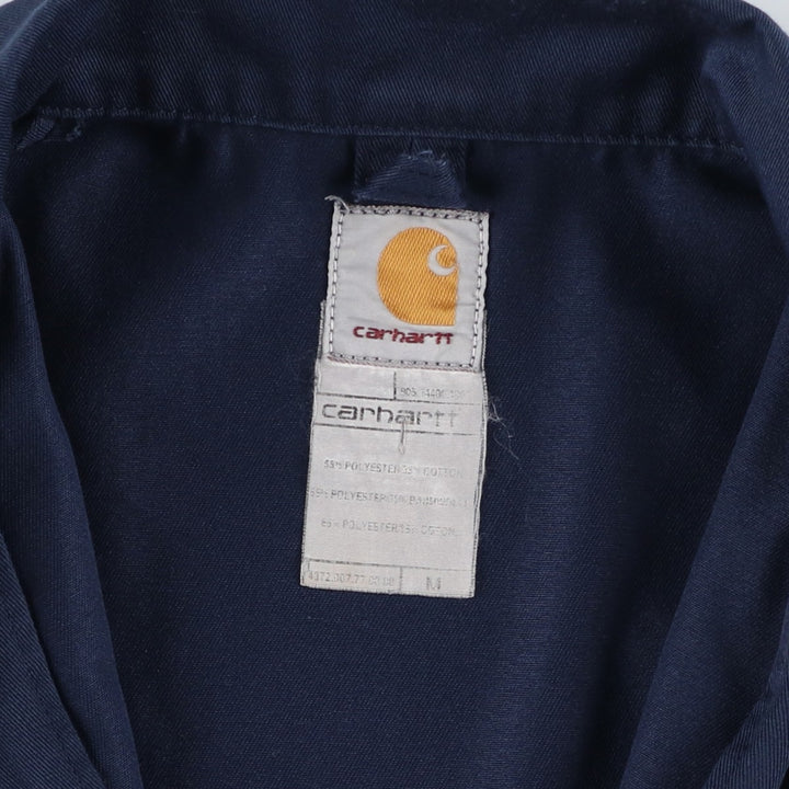 Carhartt work jacket, men's size M (approx.) polyester navy blue type Vintage Second Hand