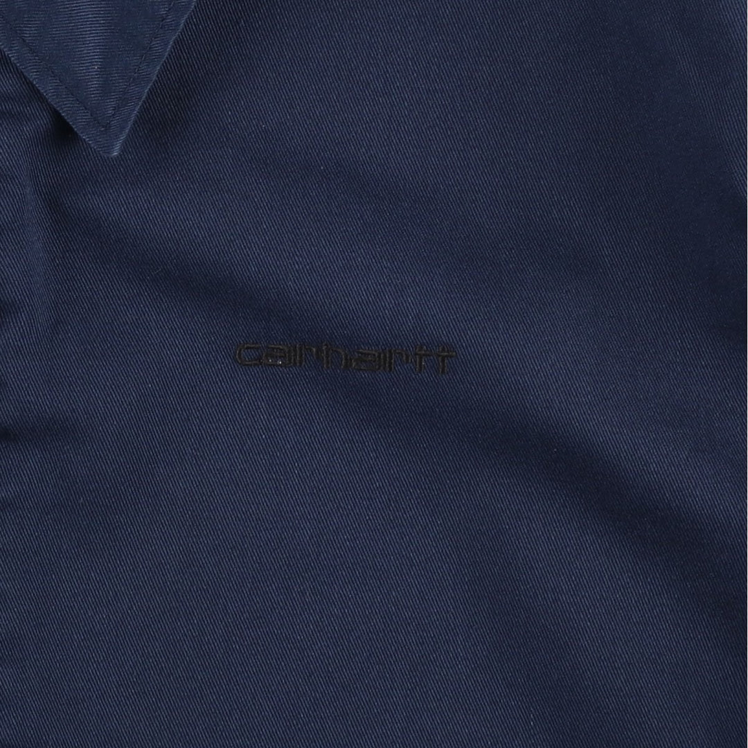 Carhartt work jacket, men's size M (approx.) polyester navy blue type Vintage Second Hand