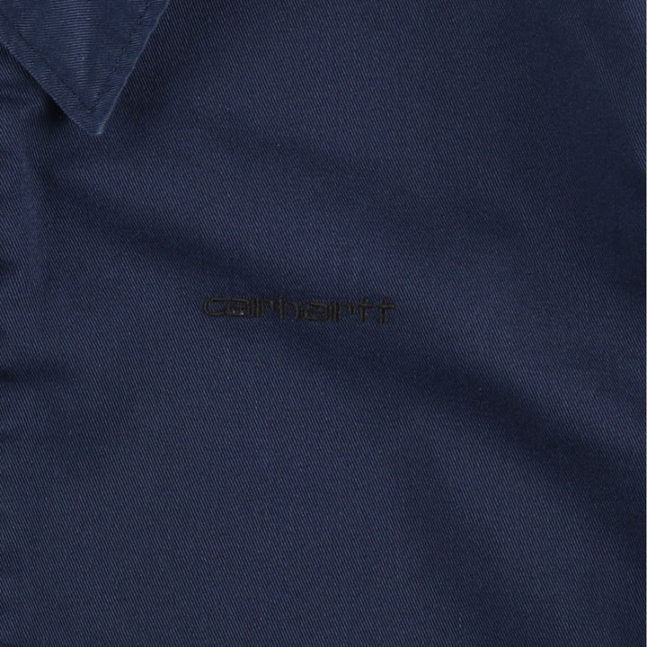Carhartt work jacket, men's size M (approx.) polyester navy blue type Vintage Second Hand