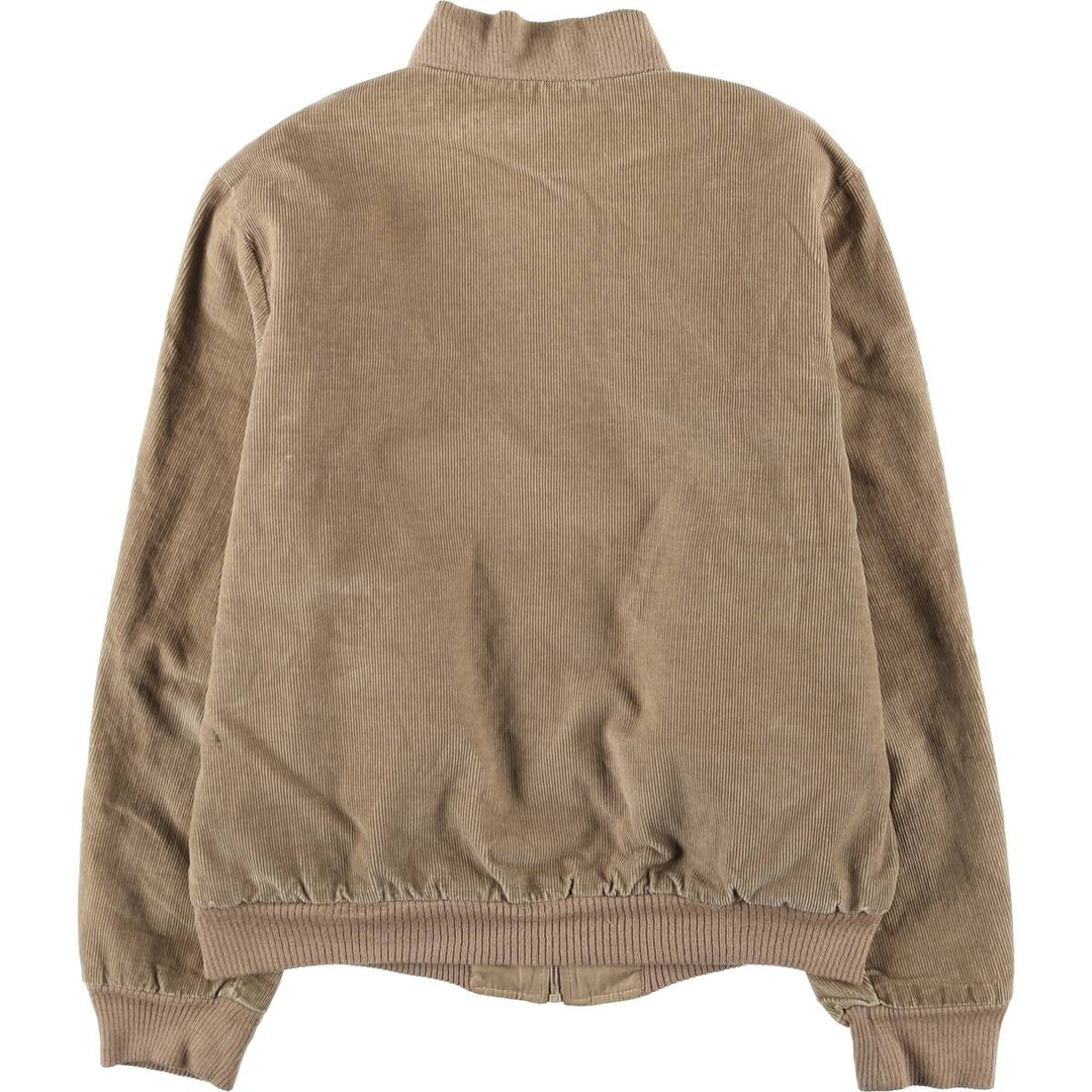 SUPER DICKE Reversible Corduroy Jacket, Made in Italy, Men's Size M (approx.) polyester beige type brown Vintage Second Hand