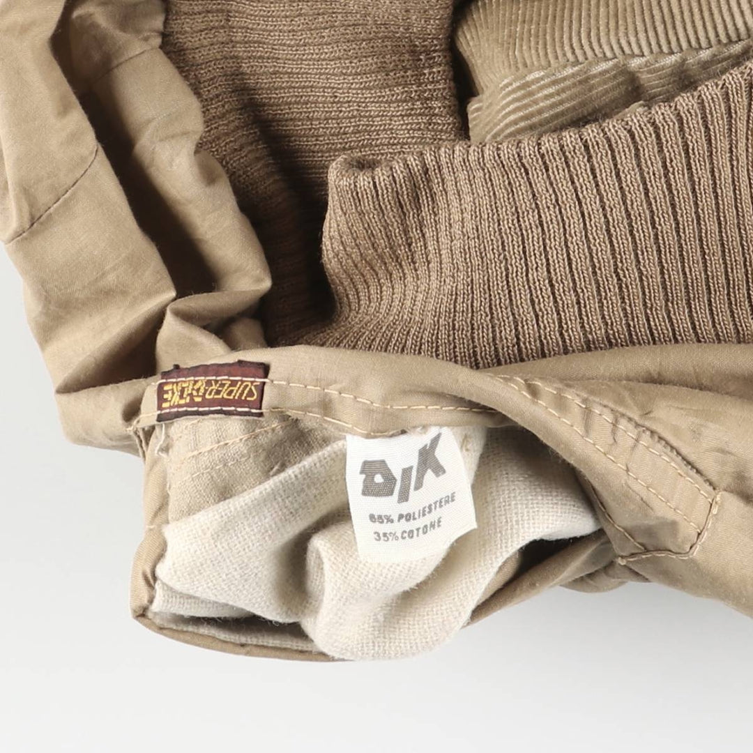 SUPER DICKE Reversible Corduroy Jacket, Made in Italy, Men's Size M (approx.) polyester beige type brown Vintage Second Hand