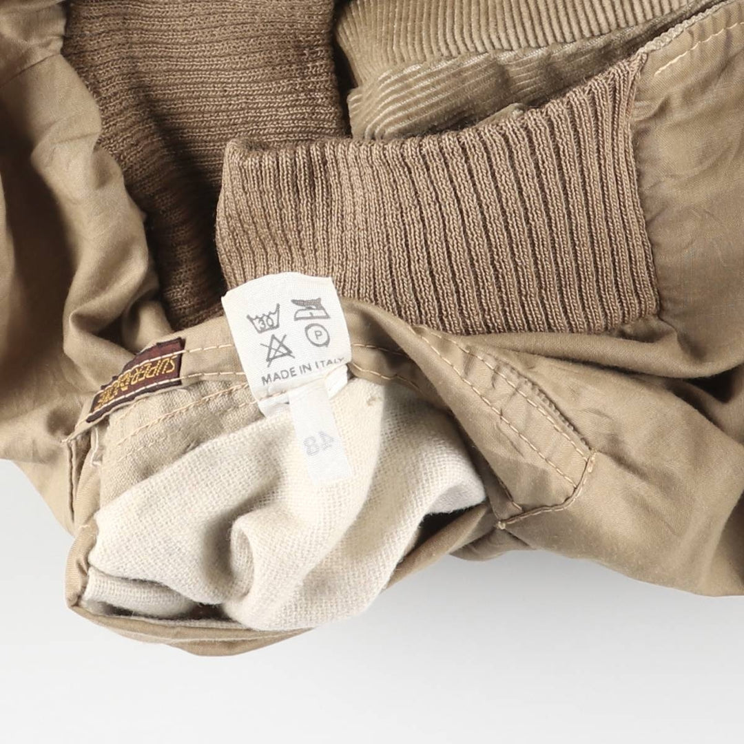 SUPER DICKE Reversible Corduroy Jacket, Made in Italy, Men's Size M (approx.) polyester beige type brown Vintage Second Hand