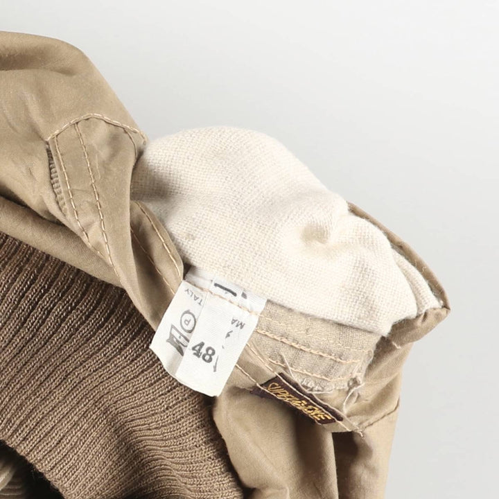 SUPER DICKE Reversible Corduroy Jacket, Made in Italy, Men's Size M (approx.) polyester beige type brown Vintage Second Hand