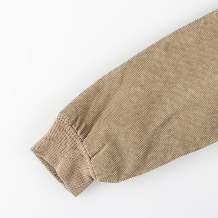SUPER DICKE Reversible Corduroy Jacket, Made in Italy, Men's Size M (approx.) polyester beige type brown Vintage Second Hand