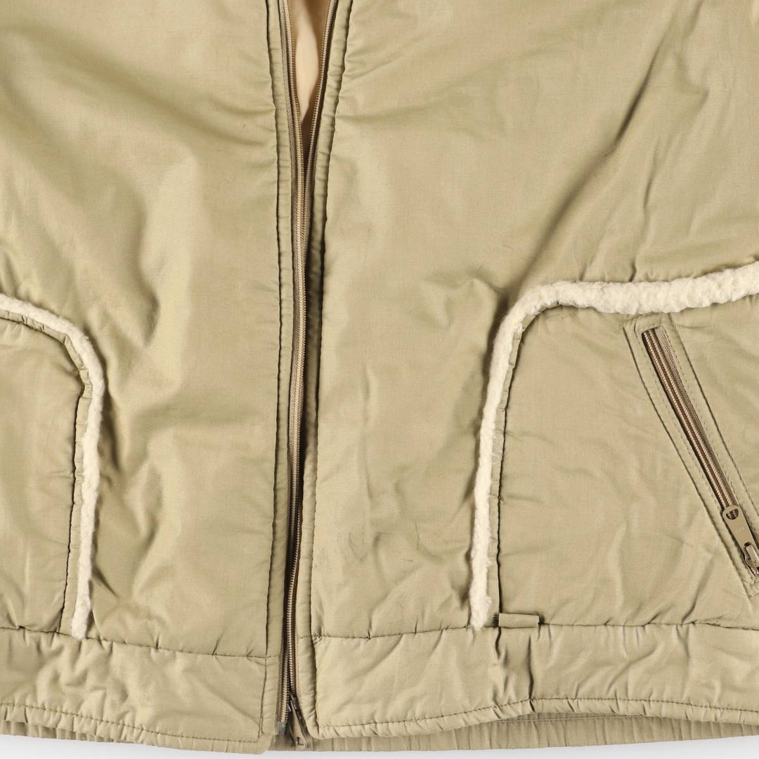 70s-80'S Sears JC Killy padded puffer jacket, men's size L equivalent, vintage. polyester Beige type Vintage Second Hand