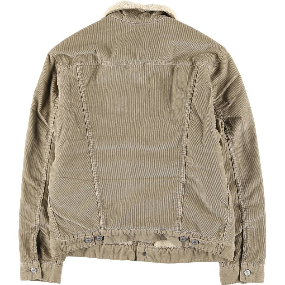 Levi's Trucker Jacket, Corduroy Boa Jacket, Men's Size Medium cotton Beige type Vintage Second Hand
