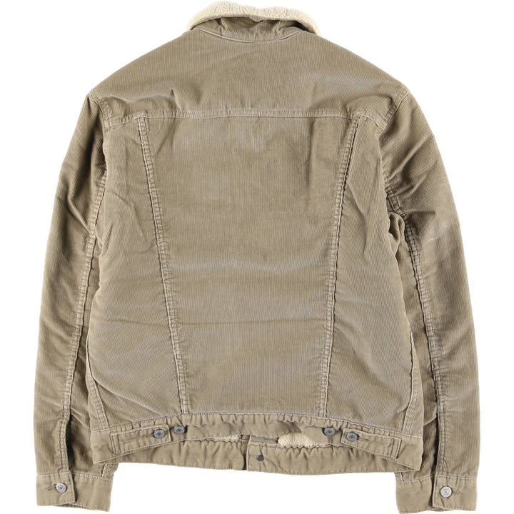 Levi's Trucker Jacket, Corduroy Boa Jacket, Men's Size Medium cotton Beige type Vintage Second Hand