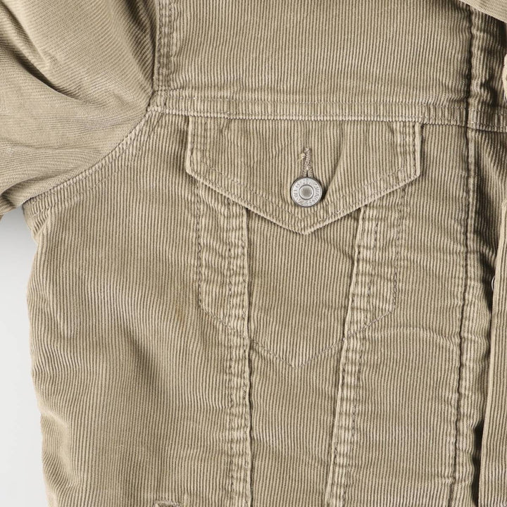 Levi's Trucker Jacket, Corduroy Boa Jacket, Men's Size Medium cotton Beige type Vintage Second Hand
