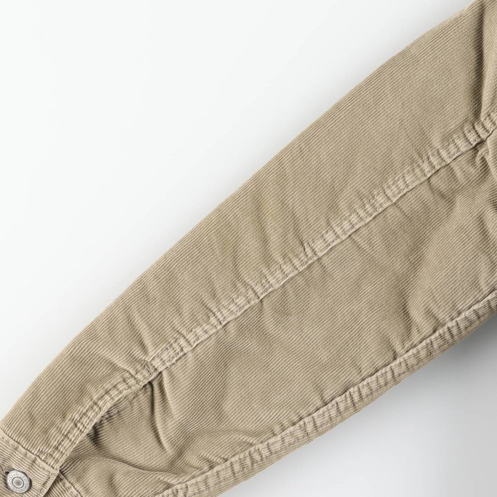 Levi's Trucker Jacket, Corduroy Boa Jacket, Men's Size Medium cotton Beige type Vintage Second Hand