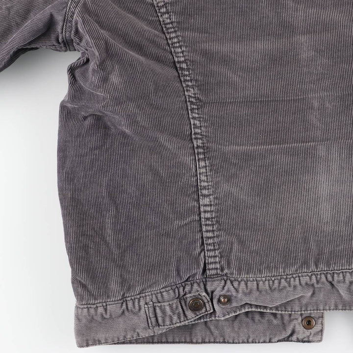 Levi's Euro Model Trucker Jacket, Corduroy Boa Jacket, Men's Size XL (approx.) polyester gray type Vintage Second Hand