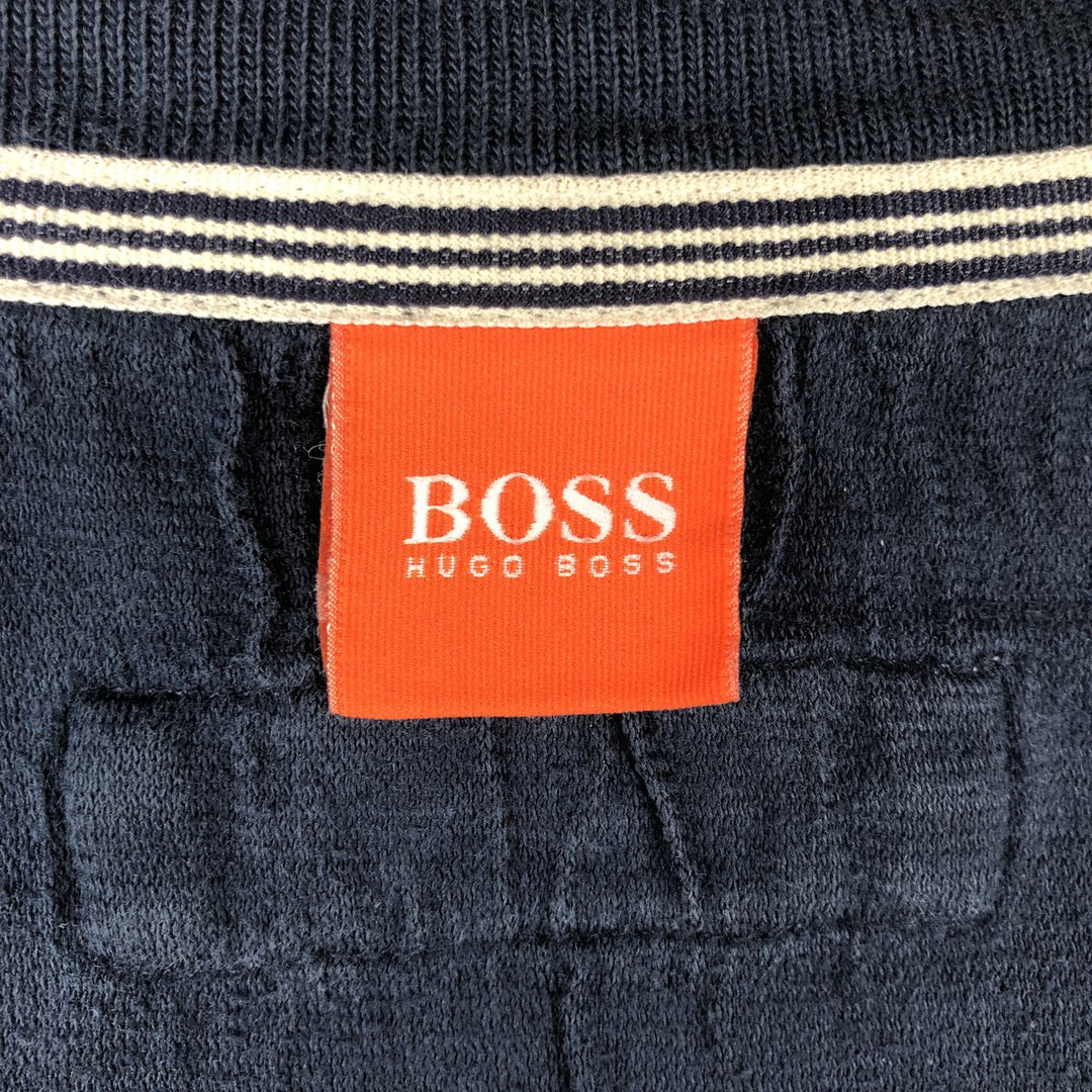 Hugo Boss full-zip sweatshirt, men's size XL (approx.) unclear navy blue type Vintage Second Hand