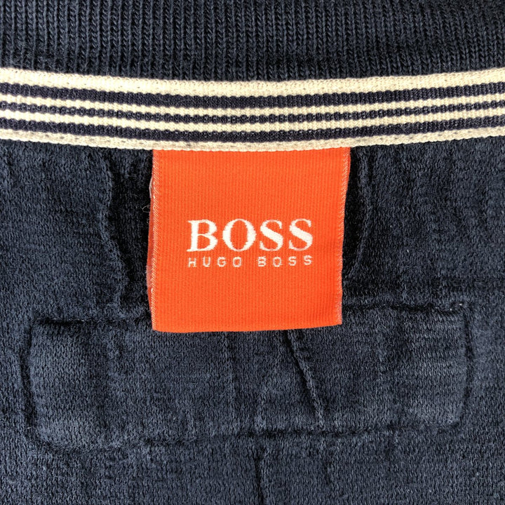 Hugo Boss full-zip sweatshirt, men's size XL (approx.) unclear navy blue type Vintage Second Hand