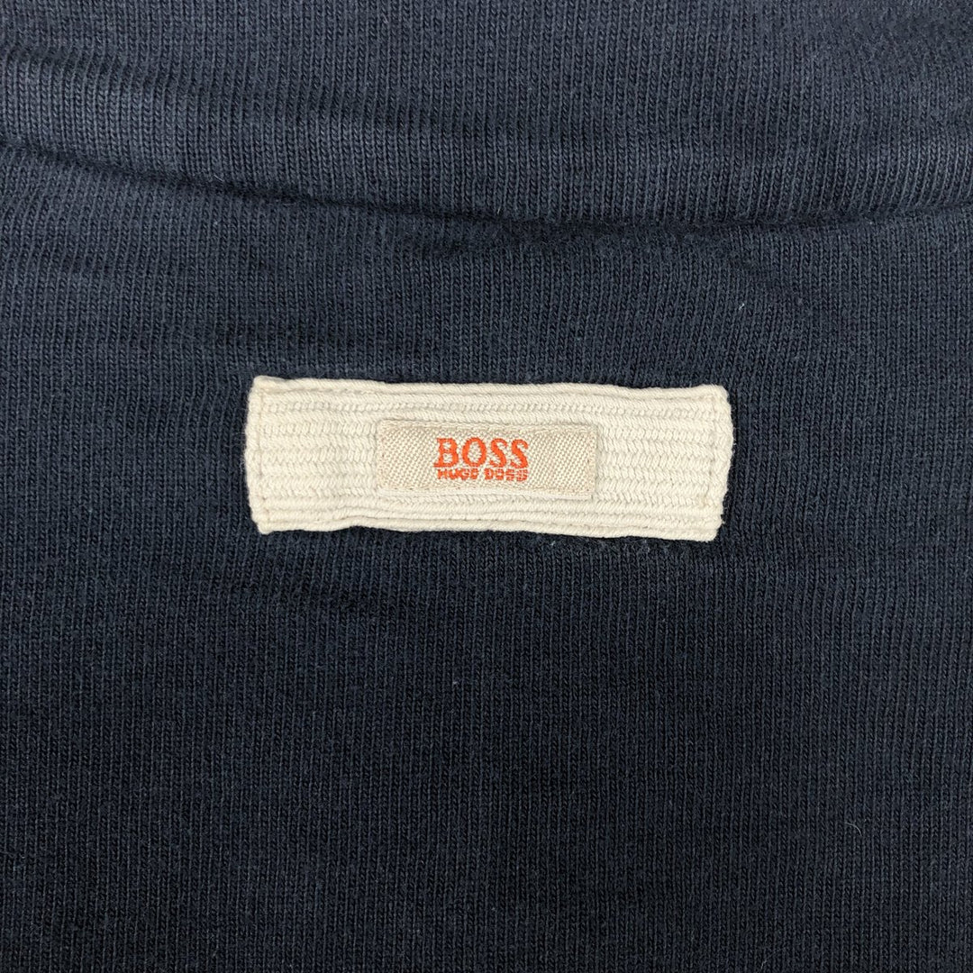 Hugo Boss full-zip sweatshirt, men's size XL (approx.) unclear navy blue type Vintage Second Hand