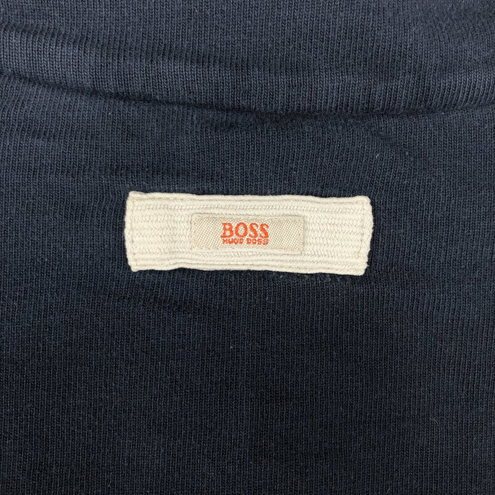 Hugo Boss full-zip sweatshirt, men's size XL (approx.) unclear navy blue type Vintage Second Hand