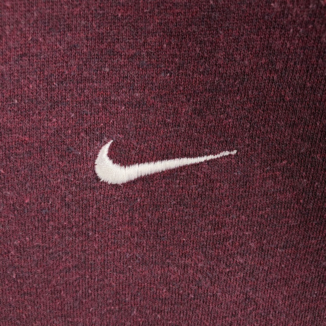 Nike Sweat Full Zip Hoodie Men's XL cotton burgundy type Vintage Second Hand
