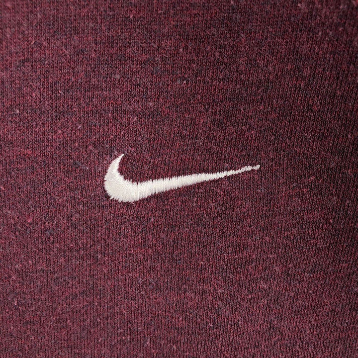 Nike Sweat Full Zip Hoodie Men's XL cotton burgundy type Vintage Second Hand
