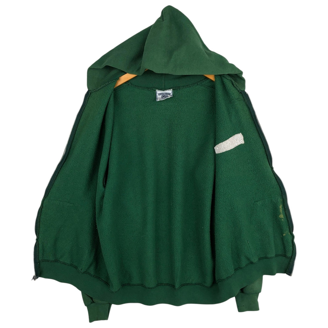 90s-00'S Lee Heavy Weight Full-Zip Sweatshirt Hoodie, Men's Size L (Equivalent), Vintage cotton green type Vintage Second Hand