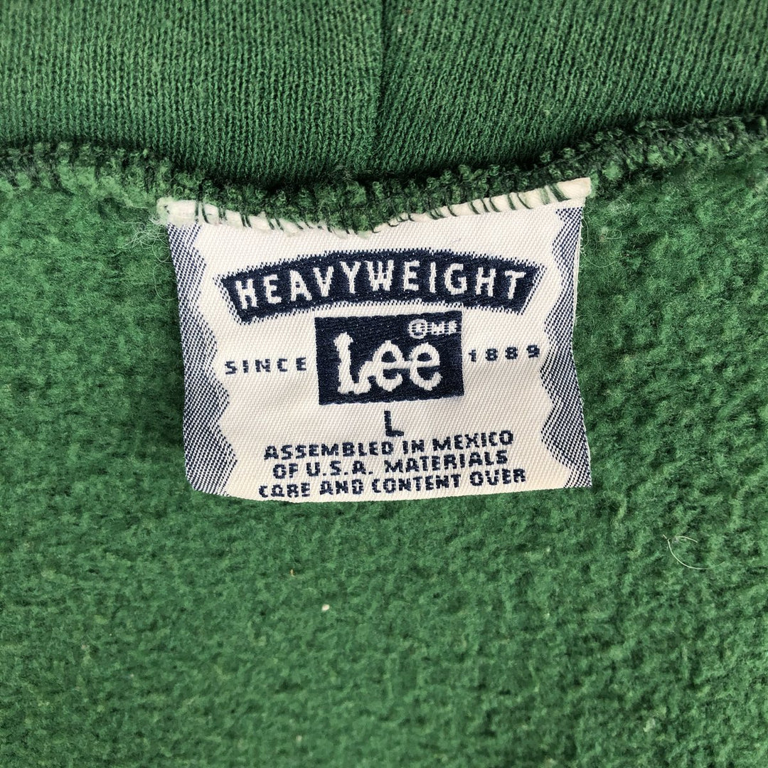 90s-00'S Lee Heavy Weight Full-Zip Sweatshirt Hoodie, Men's Size L (Equivalent), Vintage cotton green type Vintage Second Hand